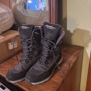 Eddie Bauer Gray Lace-Up Boots